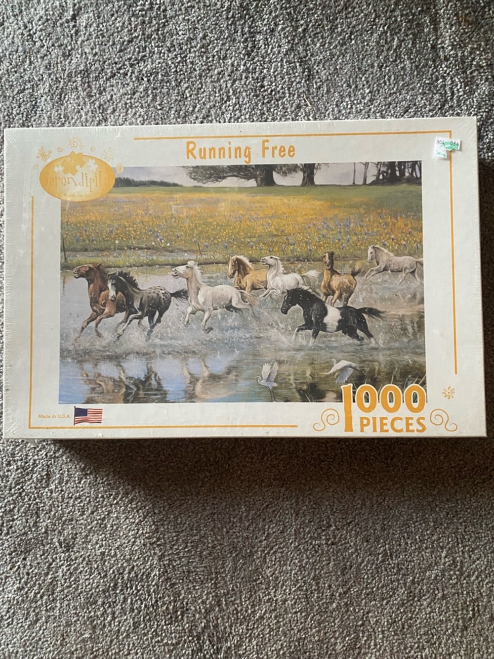 Vintage Running Free 1000-Piece Jigsaw Puzzle - Horses Artwork